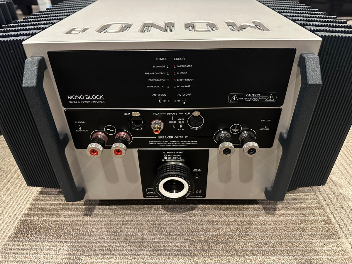 Block Audio SE Monoblock Amplifiers (Silver / Black)