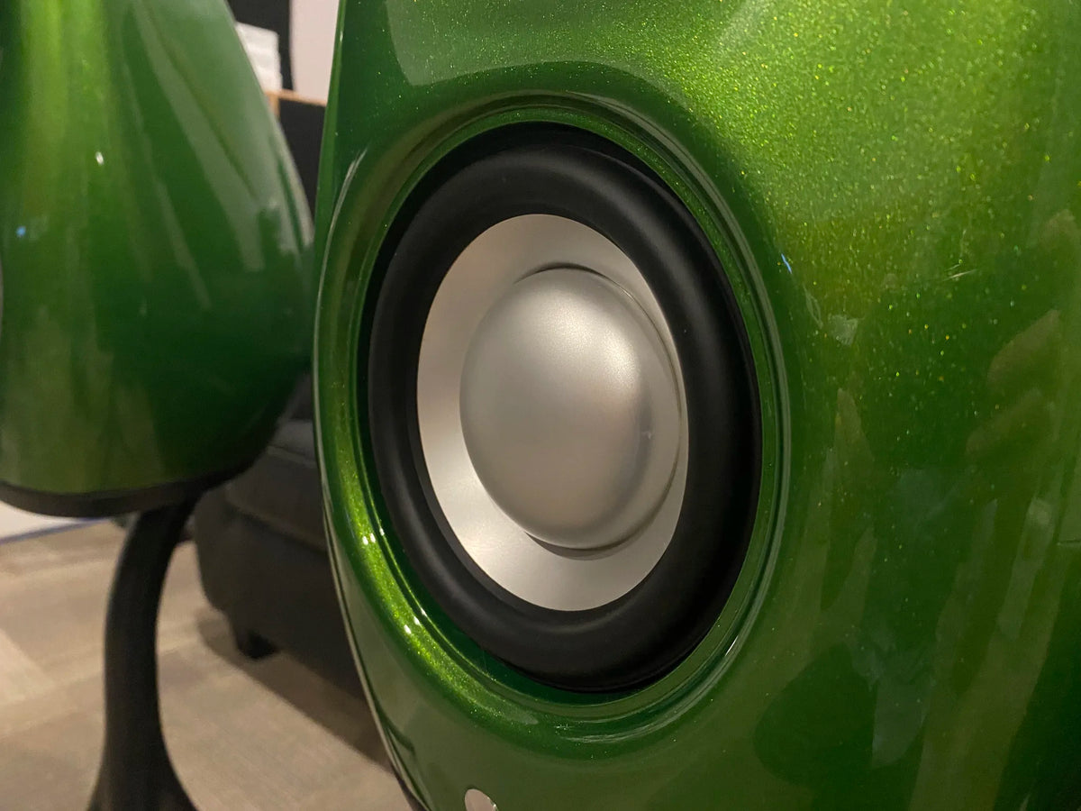 Vivid Audio Kaya S12 Bookshelf Loudspeaker w/ Stands (Pair, Green Sparkle)